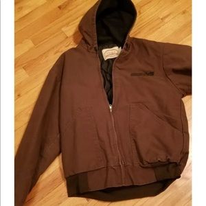 canvas jacket med w/train logo (Carhartt style)